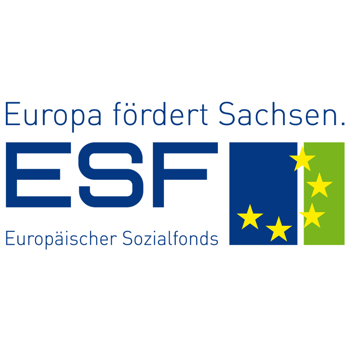 Robotron Bildungszentrum - Logo Förderung durch den ESF Sachsen 
