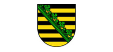 Logo des Freistaates Sachsen im Robotron Bildungszentrum